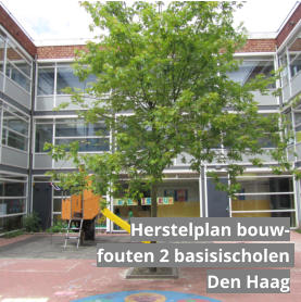 Herstelplan bouwfouten 2 basisischolen Den Haag